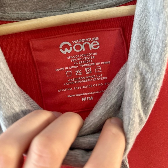 Warehouse one. Coral Turtleneck Sweatshirt - Picture 4 of 5